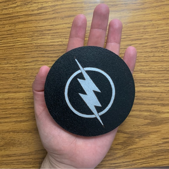 Arrowverse Professor Zoom Painted Cork Coaster - Picture 6 of 6